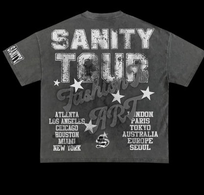 Sanity Tour “grey” Crewneck T-Shirt