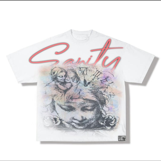 Sanity (signature) “white” crew neck T-Shirt